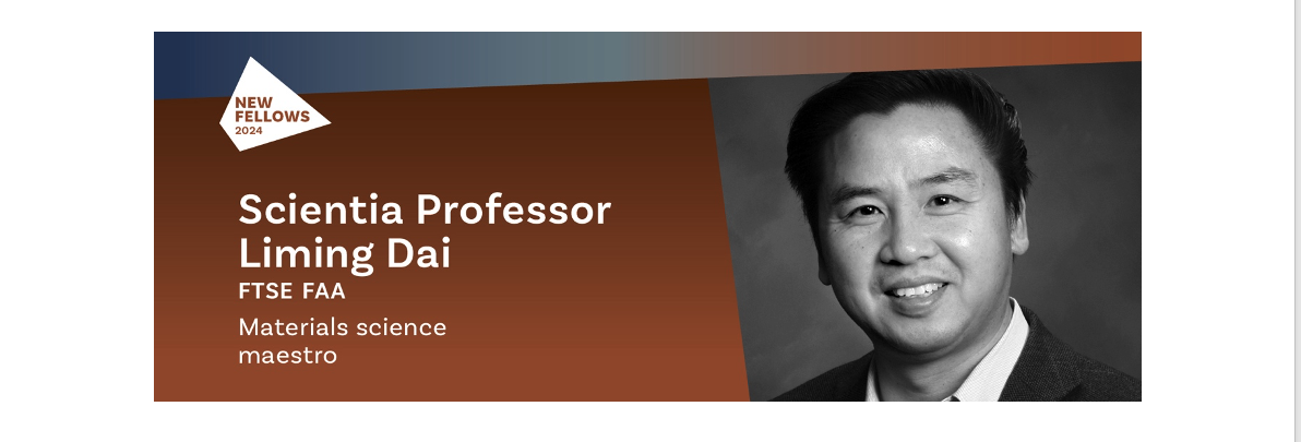 Director Professor Liming Dai elected as ATSE Fellow